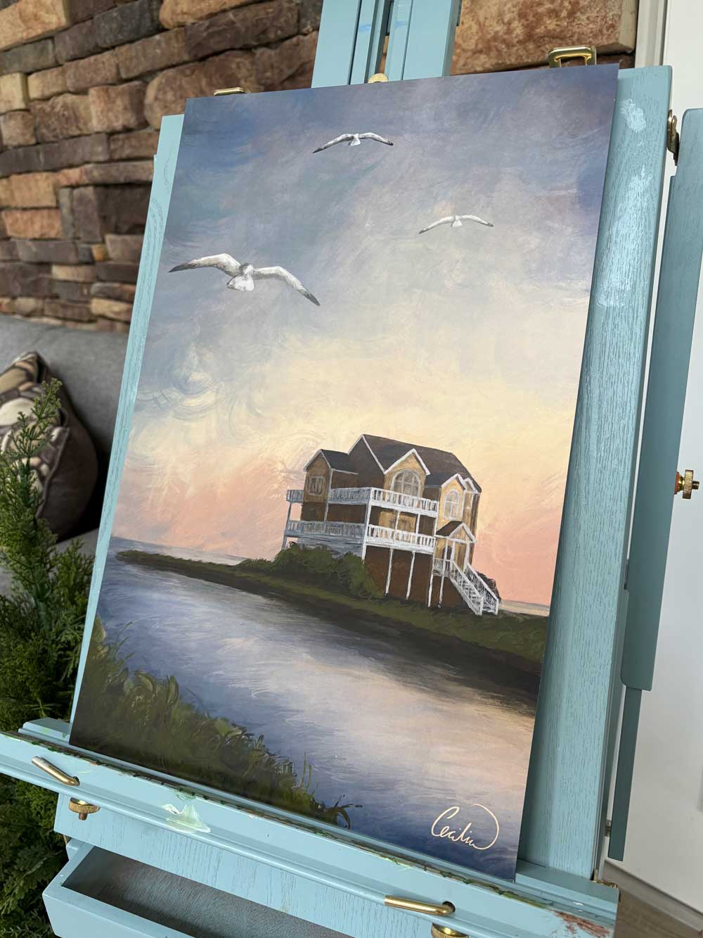 Beach House Print (Seaside)