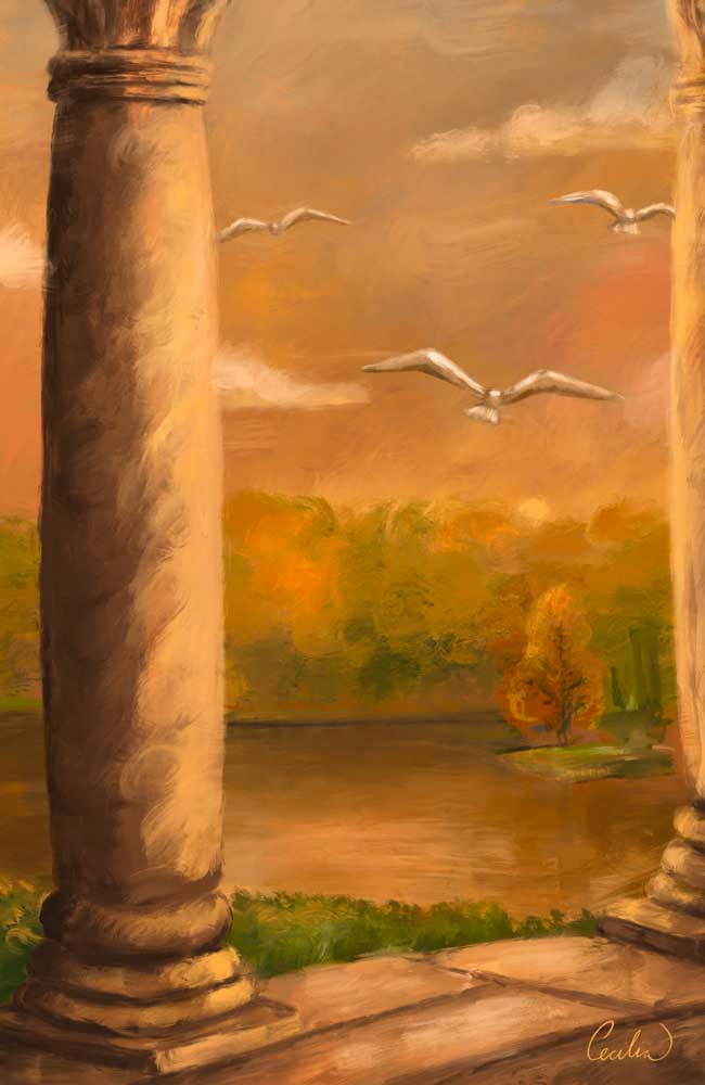 The Pillars Print (Golden Hour)