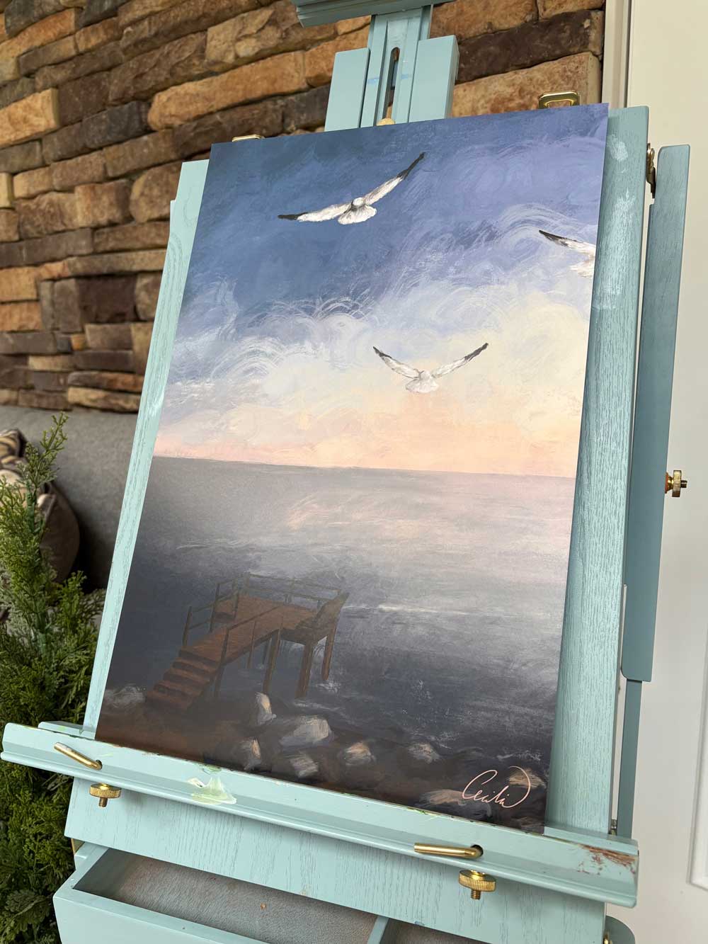 The Dock Print (Seaside)